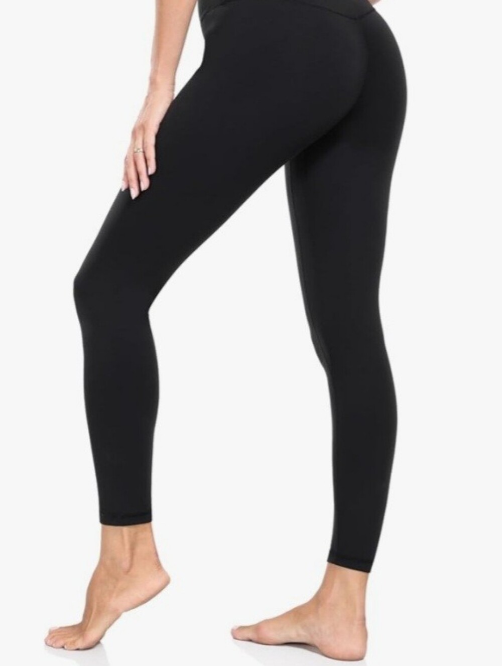 NWOT, Yunoga Black High-Waist Leggings - Medium